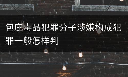 包庇毒品犯罪分子涉嫌构成犯罪一般怎样判