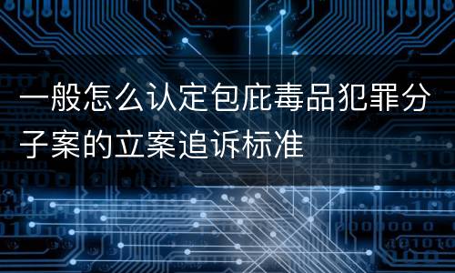 一般怎么认定包庇毒品犯罪分子案的立案追诉标准