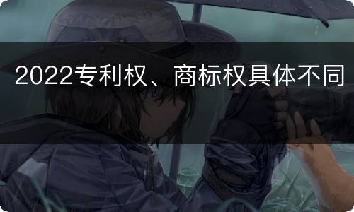 2022专利权、商标权具体不同