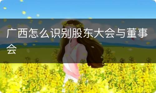广西怎么识别股东大会与董事会