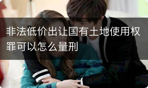 非法低价出让国有土地使用权罪可以怎么量刑