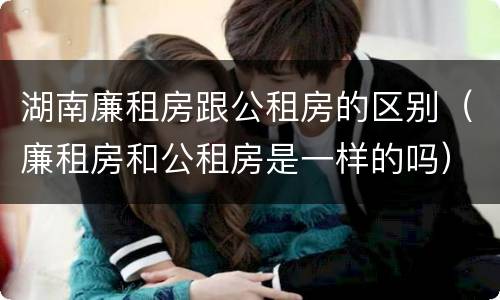 湖南廉租房跟公租房的区别（廉租房和公租房是一样的吗）