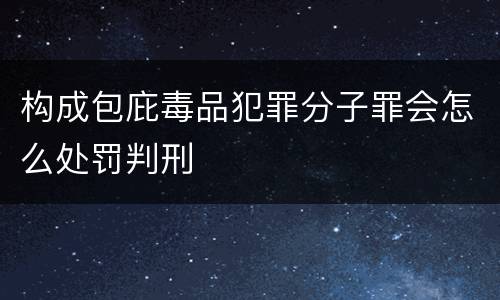构成包庇毒品犯罪分子罪会怎么处罚判刑