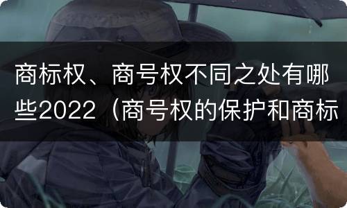 商标权、商号权不同之处有哪些2022（商号权的保护和商标权的保护一样是全国性范围的）