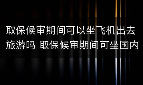 取保候审期间可以坐飞机出去旅游吗 取保候审期间可坐国内飞机?