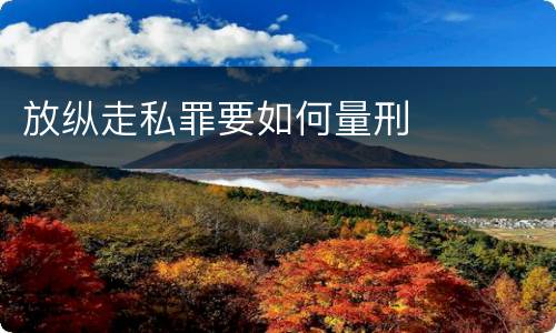 放纵走私罪要如何量刑