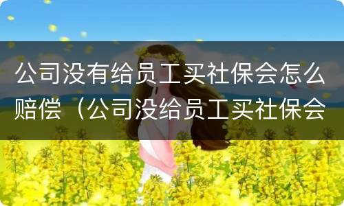 公司没有给员工买社保会怎么赔偿（公司没给员工买社保会受到什么处罚）