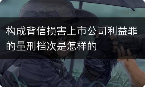 构成背信损害上市公司利益罪的量刑档次是怎样的