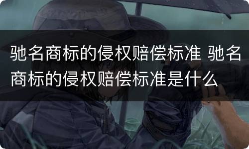 驰名商标的侵权赔偿标准 驰名商标的侵权赔偿标准是什么