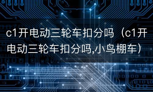 c1开电动三轮车扣分吗（c1开电动三轮车扣分吗,小鸟棚车）