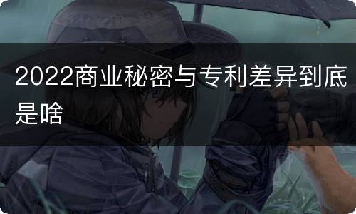 2022商业秘密与专利差异到底是啥