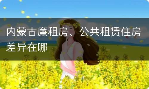 内蒙古廉租房、公共租赁住房差异在哪