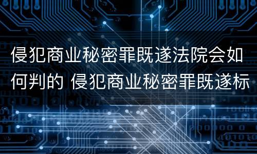侵犯商业秘密罪既遂法院会如何判的 侵犯商业秘密罪既遂标准