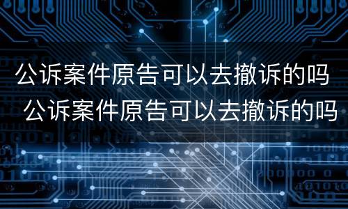 公诉案件原告可以去撤诉的吗 公诉案件原告可以去撤诉的吗法院