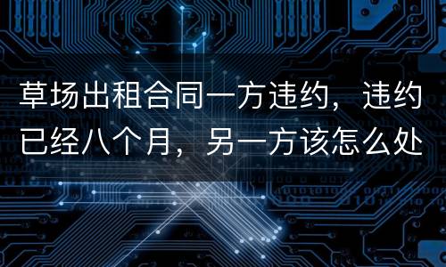 草场出租合同一方违约，违约已经八个月，另一方该怎么处理，有权要回草场吗