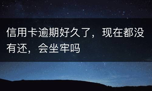 信用卡逾期好久了，现在都没有还，会坐牢吗