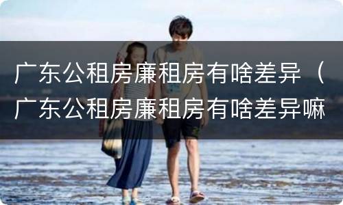 广东公租房廉租房有啥差异（广东公租房廉租房有啥差异嘛）