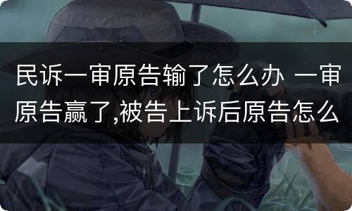 民诉一审原告输了怎么办 一审原告赢了,被告上诉后原告怎么办