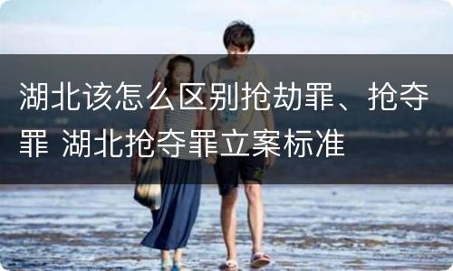 湖北该怎么区别抢劫罪、抢夺罪 湖北抢夺罪立案标准