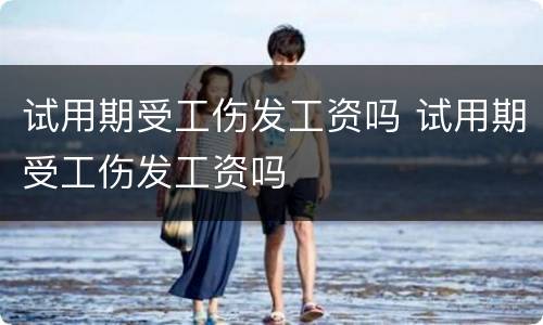 试用期受工伤发工资吗 试用期受工伤发工资吗