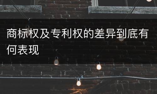 商标权及专利权的差异到底有何表现