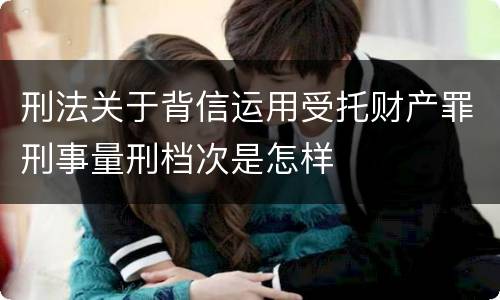刑法关于背信运用受托财产罪刑事量刑档次是怎样