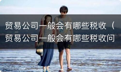 贸易公司一般会有哪些税收（贸易公司一般会有哪些税收问题）