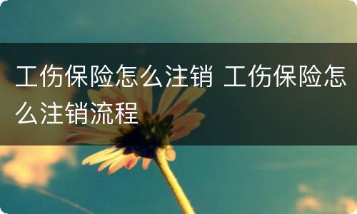 工伤保险怎么注销 工伤保险怎么注销流程