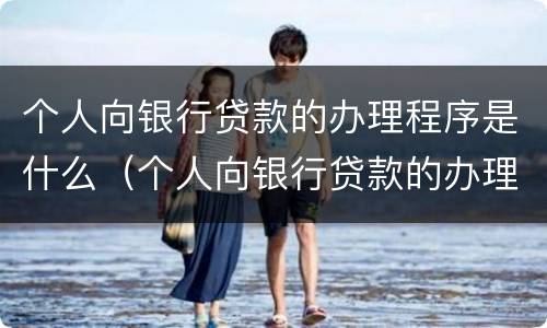 个人向银行贷款的办理程序是什么（个人向银行贷款的办理程序是什么意思）