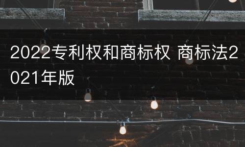 2022专利权和商标权 商标法2021年版