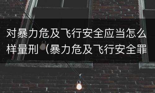 对暴力危及飞行安全应当怎么样量刑（暴力危及飞行安全罪是危险犯吗）