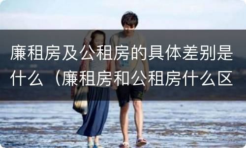 廉租房及公租房的具体差别是什么（廉租房和公租房什么区别）