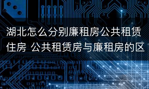 湖北怎么分别廉租房公共租赁住房 公共租赁房与廉租房的区别