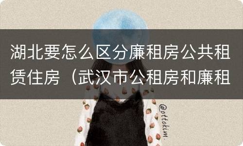 湖北要怎么区分廉租房公共租赁住房（武汉市公租房和廉租房区别）