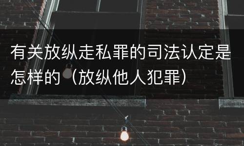 有关放纵走私罪的司法认定是怎样的(放纵他人犯罪)