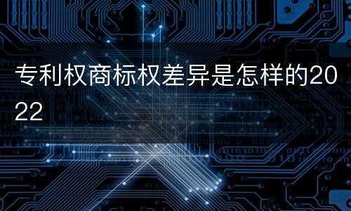 专利权商标权差异是怎样的2022