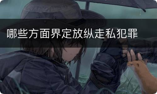 哪些方面界定放纵走私犯罪