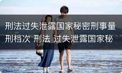 刑法过失泄露国家秘密刑事量刑档次 刑法 过失泄露国家秘密罪