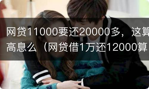 网贷11000要还20000多，这算高息么（网贷借1万还12000算国家规定标准吗）