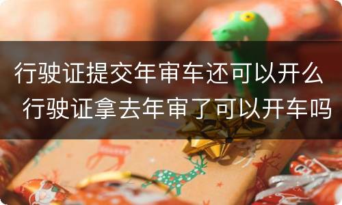 行驶证提交年审车还可以开么 行驶证拿去年审了可以开车吗