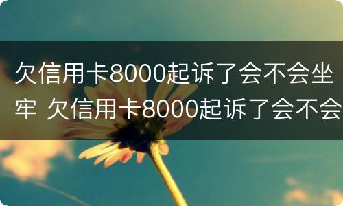 欠信用卡8000起诉了会不会坐牢 欠信用卡8000起诉了会不会坐牢了