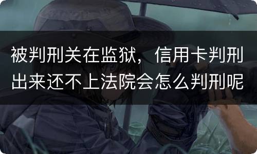 被判刑关在监狱，信用卡判刑出来还不上法院会怎么判刑呢