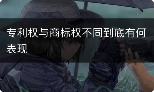 专利权与商标权不同到底有何表现