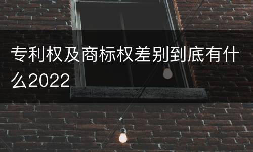专利权及商标权差别到底有什么2022