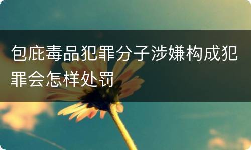 包庇毒品犯罪分子涉嫌构成犯罪会怎样处罚