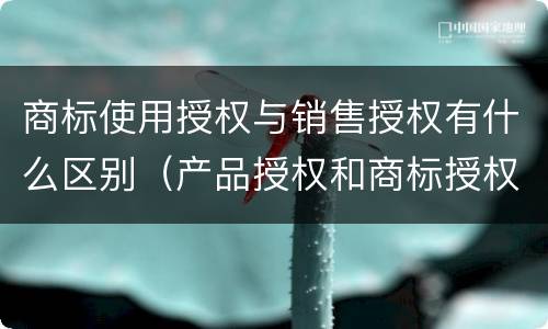商标使用授权与销售授权有什么区别（产品授权和商标授权的区别）