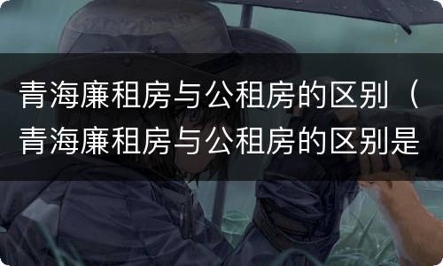 青海廉租房与公租房的区别（青海廉租房与公租房的区别是什么）