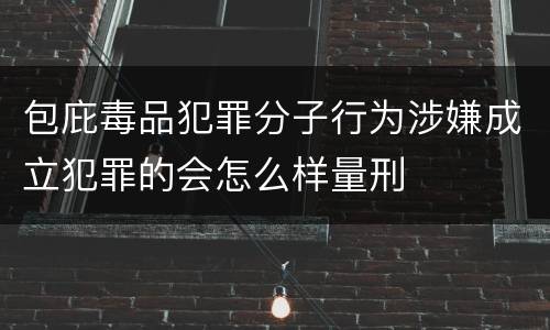 包庇毒品犯罪分子行为涉嫌成立犯罪的会怎么样量刑