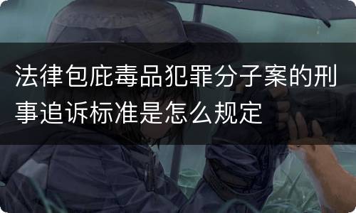 法律包庇毒品犯罪分子案的刑事追诉标准是怎么规定