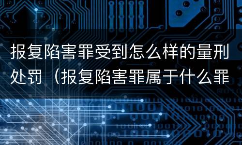 报复陷害罪受到怎么样的量刑处罚（报复陷害罪属于什么罪）